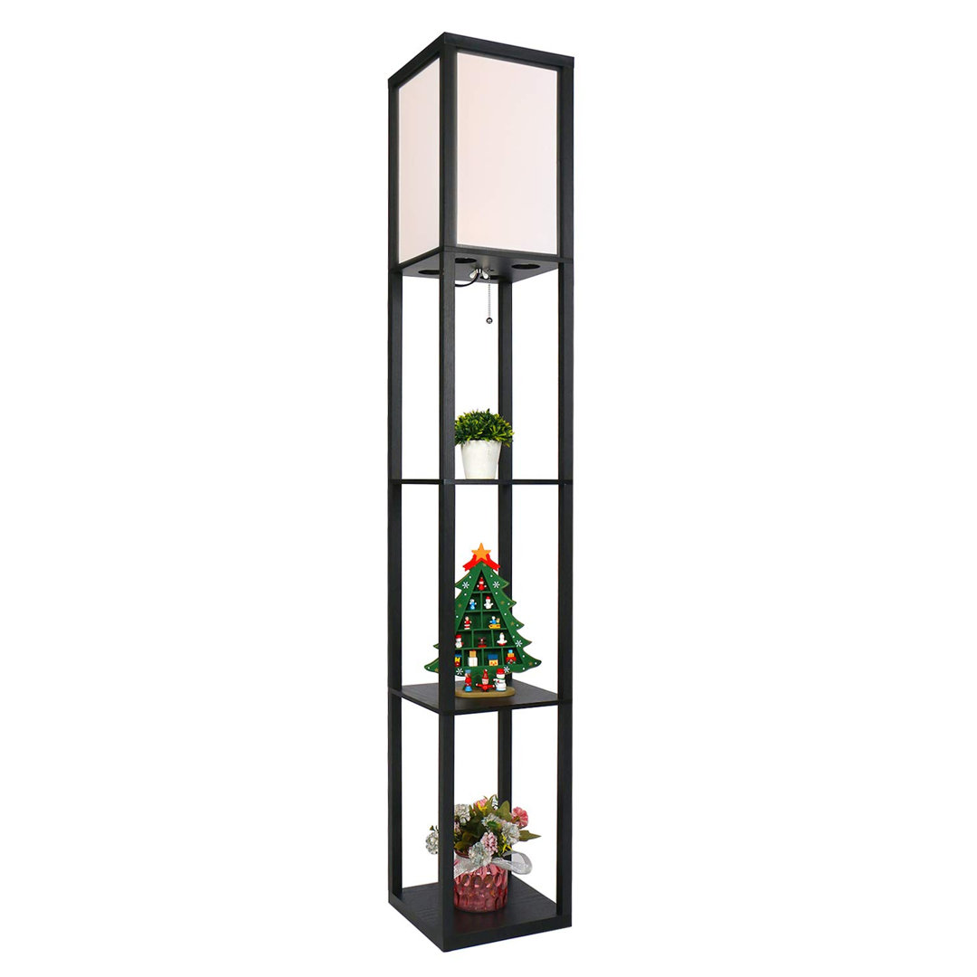 160cm Black Column Floor Lamp
