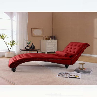 Fauteuil inclinable classique en velours avec capitonnage à boutons et garniture cloutée argentée - Fauteuil de salon de style rétro pour le salon, le bureau et la chambre à coucher