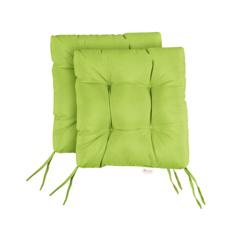 Outdoor 3'' Seat Cushion, 19" W x 19" D, Canvas Macaw