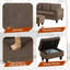 Canapé modulaire en tissu 3 pièces Sackcloth-1566566725