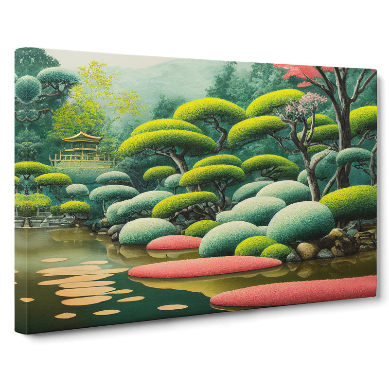 Japanese Garden Vol.4 - Wrapped Canvas, 50cm H x 76cm W x 3cm D