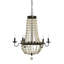 Lustre en métal et bois perlé-1653228740