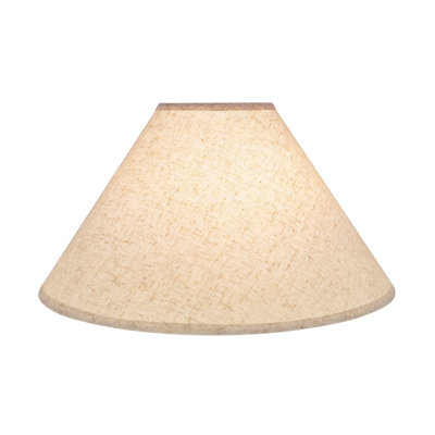 Abat-jour empire en lin H 12 po (araignée) de couleur lin
