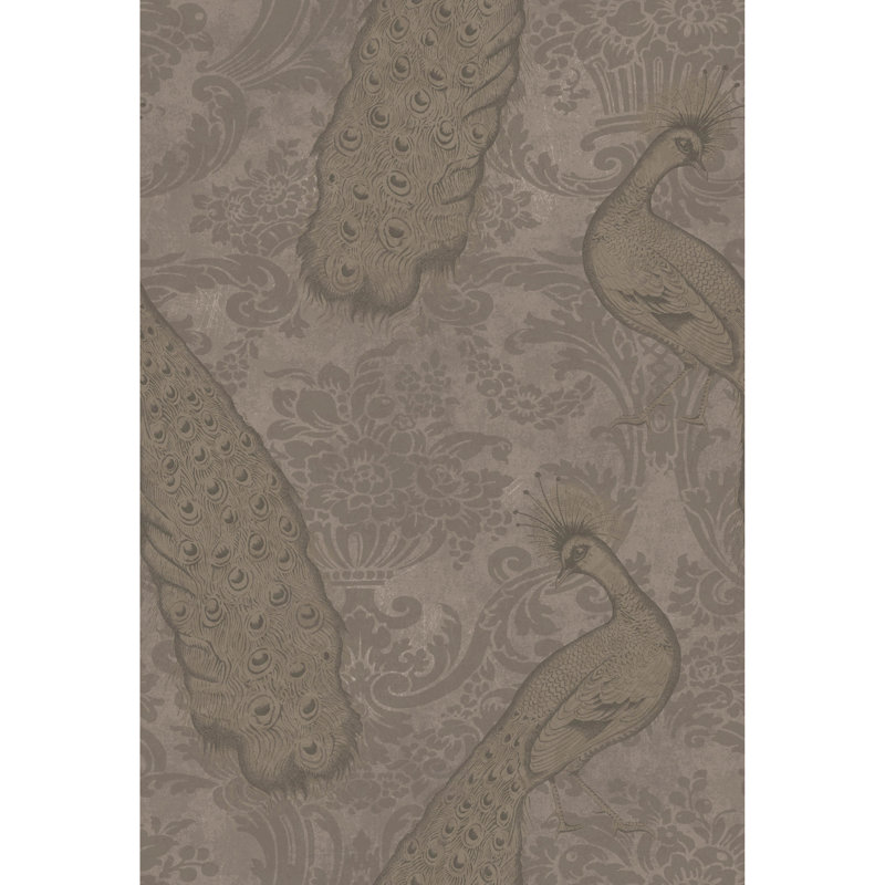 Albemarle Byron Damask Wallpaper Roll, Silver