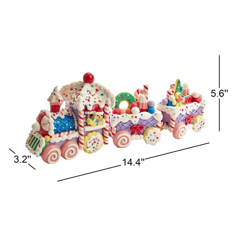 Kurt Adler 14.4-Inch Claydough Train Set
