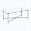 Ensemble de tables basses 2 pièces Modern Chrome-129866798