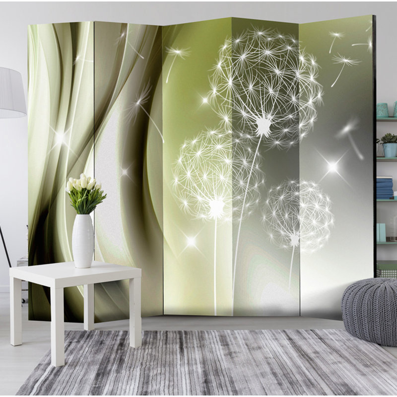 Oropeza 172cm H Solid Wood Folding Room Divider, 5