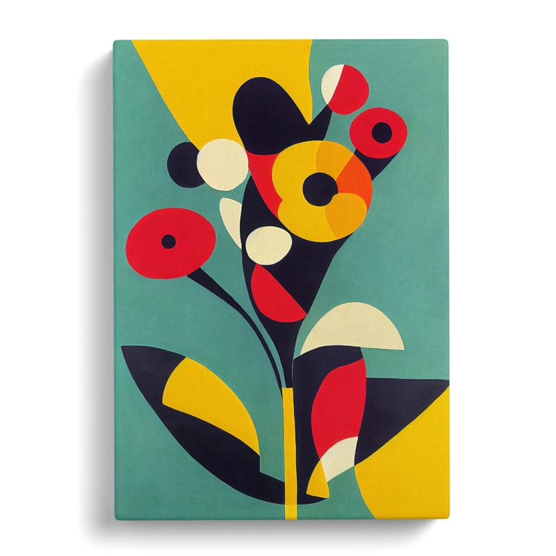 The Abstract Flowers No.2 - Wrapped Canvas, 60cm H x 35cm W x 3cm D