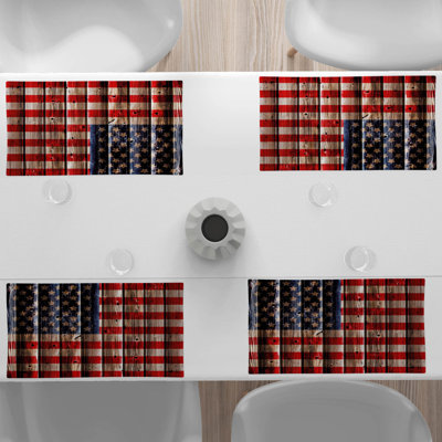 Polyester Striped Rectangle Placemat