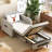 61.61"  W, 4-in-1 foldable sofa bed with adjustable backrest and side pockets, removable cotton-linen fabric, easy to move, suitable for RV small spaces-1619033457-1619033459