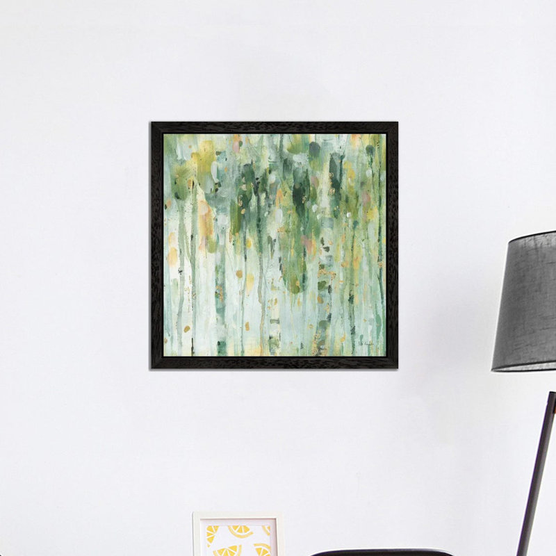 The Forest II by Lisa Audit - Painting on Canvas, 45.72 cm H x 45.72 cm W, White Floater Frame