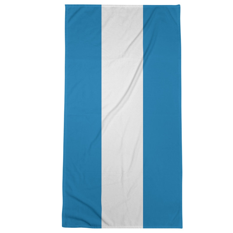 Beach Towel, Blue/White