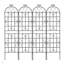 Treillis de jardin en métal et fer antirouille pour plantes d'escalade-990454004-990454005