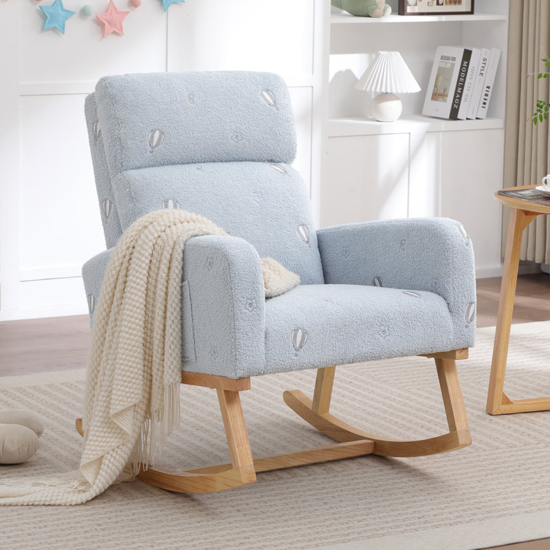 Fauteuil oscillant Teddy, Bleu