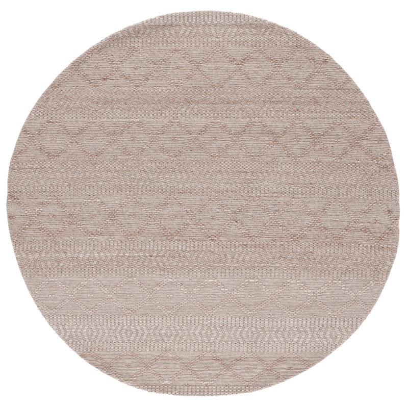 Bouwhuis Flatweave Geometric Indoor Rug, Round 6'