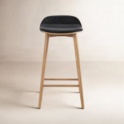 26" Genuine Leather Bar Stool