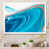 Toile blanche avec cadre photo