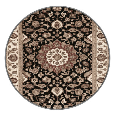 Machine Washable Persian Gray Area Rug