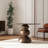 Small round household dining table