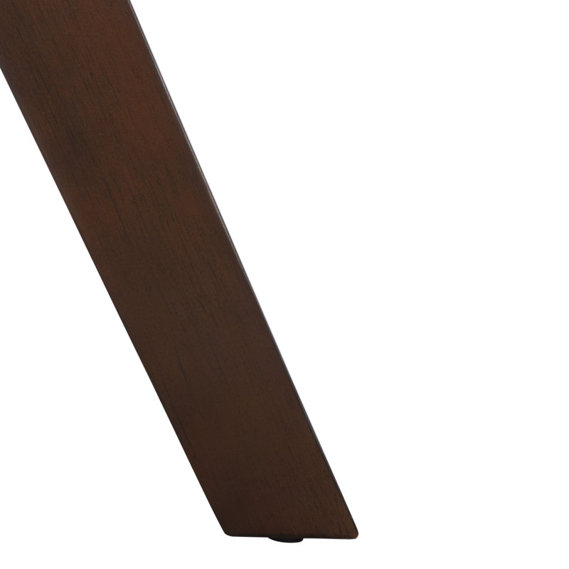 Luis Round Black Oak Wood Dining Table for Six