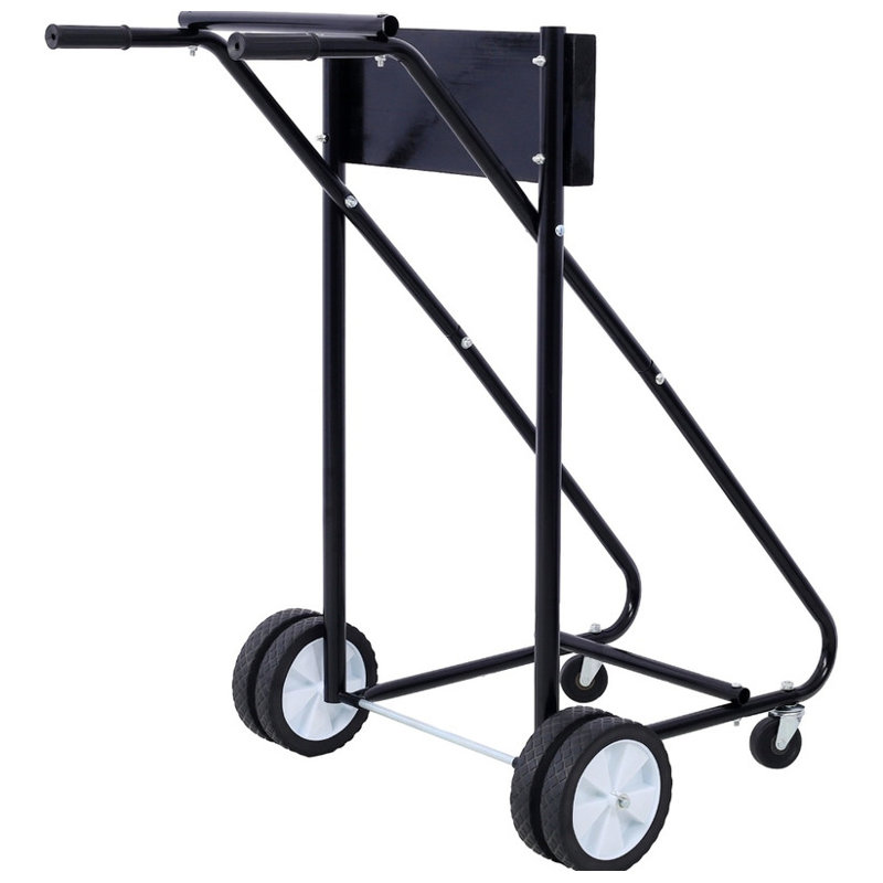 Support de moteur hors-bord pour bateau avec roues - Chariot de transport à moteur d'une capacité de poids de l315 lb pour un rangement sûr et un transport facile
