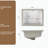 Rectangular Undermount Bathroom Sink, Vessel Sink With Overflow