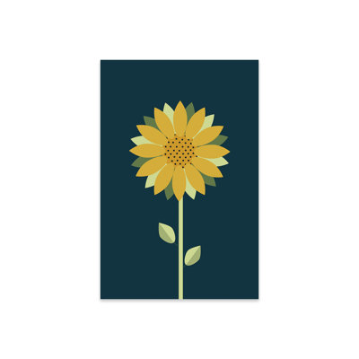 " Modern Minimalist Scandinavian Folk Teal " by Nordic Print Studio