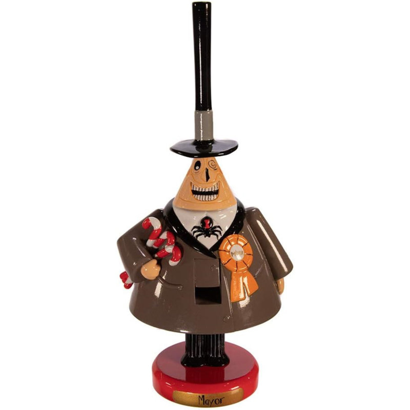 Kurt Adler Wooden Nutcrackers, Nightmare Before Christmas Mayor, 7in