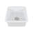Square Fireclay 18" L x 18" W Undermount/Drop-In Kitchen Sink with Basket Strainer and Sink Grid