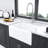 24 Inch White Ceramic Apron Front Sink - Single Bowl, Construction For Kitchen & Laundry White, Front, To Impact
