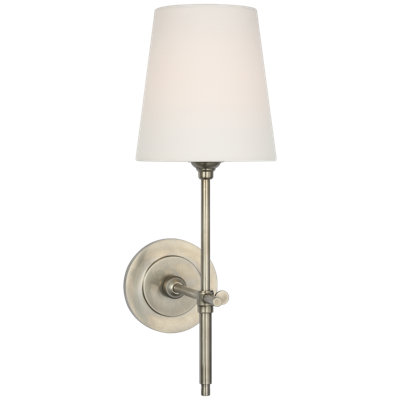 Bryant 15" Cordless Sconce with Linen Shade
