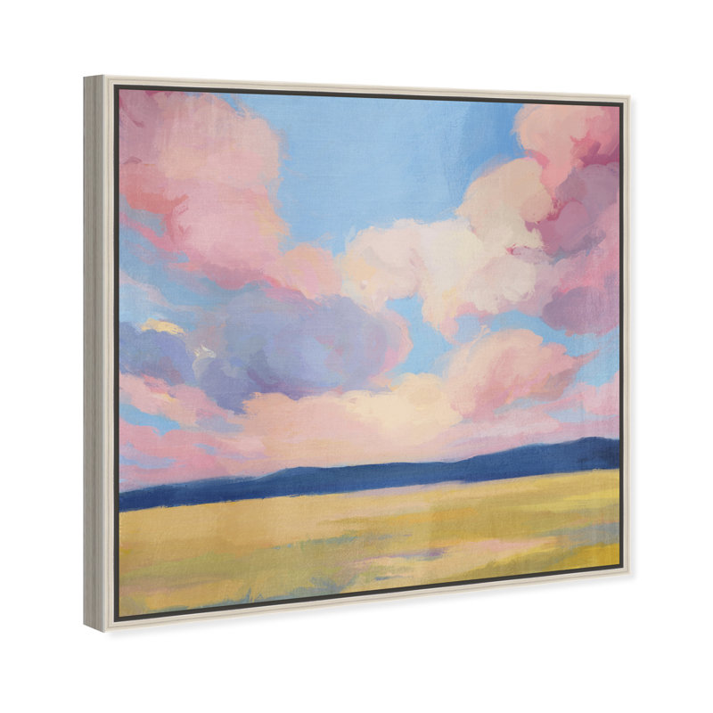 Blushing Sky Print by Oliver Gal, 21" H x 21" W, Silver Floater Frame