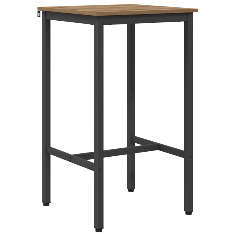 Dining Table, 90cm H x 52cm W x 52cm D, Black / Artisan Oak