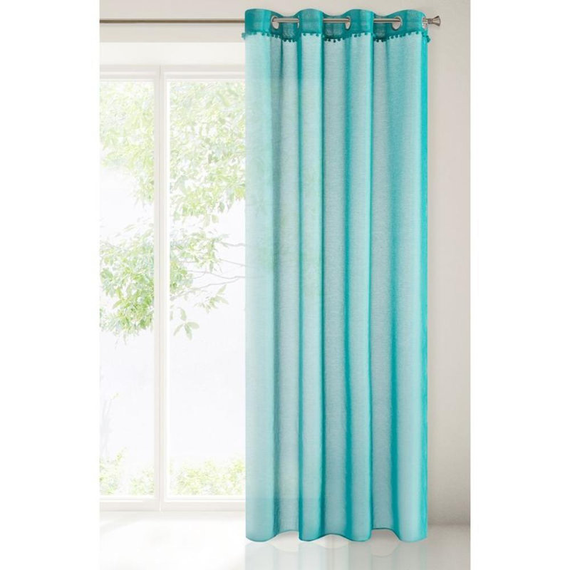 Accetturri Room Darkening Curtain Pair, Turquoise