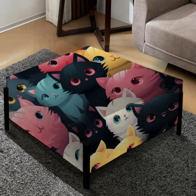 Cheever - Animal Print Large Square Ottoman