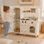 Cuisine de jeu en bois pour enfants avec tableau noir, semblant de machine à glaçons et accessoires Teamson Kids-15101463
