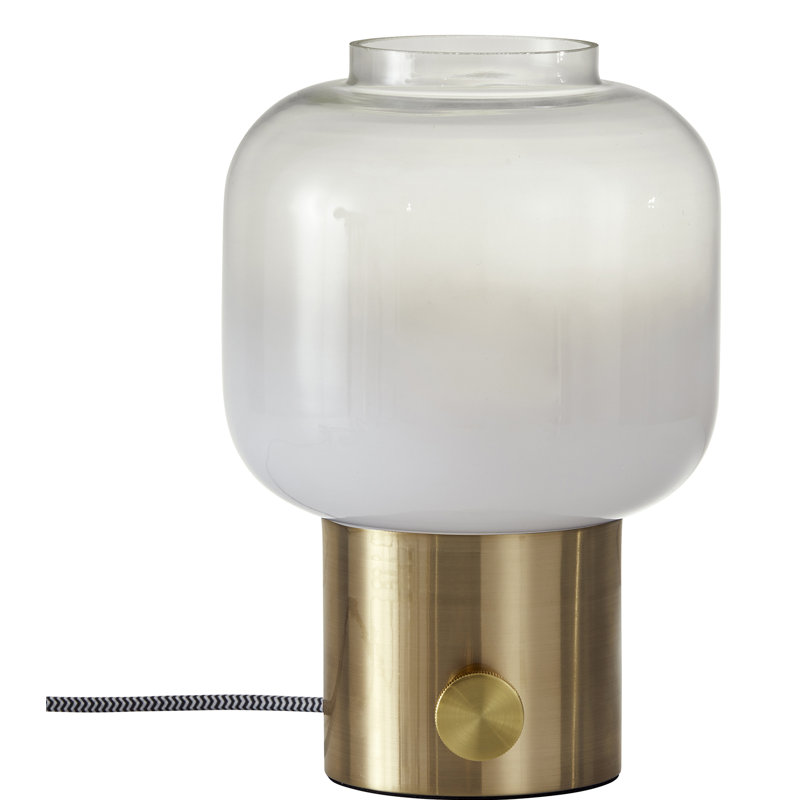 Lampe de table 12 po Diaz, Laiton antique