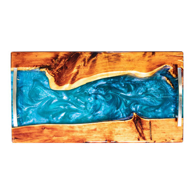 Ozark Mountain Red Cedar Epoxy Decorative Serving Tray