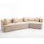 Canapé moderne [VIDÉO FOURNI] [Édition étendue nouvelle et améliorée] Canapé modulaire, canapé de style minimaliste moderne, rembourré, combinaison libre, tissu de fibres rondes, tissu anti-froissement, extension de dimension,