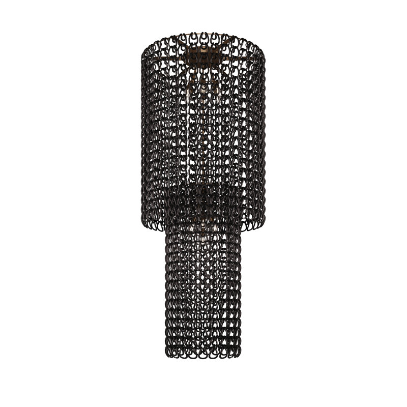 Giogali Ceiling Lamp Ca2 Crystal Smoky Glossy Chrome E26 Ul, Matte Bronze, Black