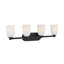Éclairage pour meuble-lavabo 4 lumières noir mat-129437231-129437233