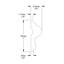 Moulure en polystyrène blanc apprêté de 3/8 po x l 1 po x L 78-3 / 4 po