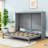 Budhan Wooden Murphy Bed Wall Bed-770498619-770498618