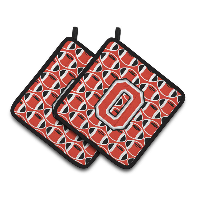Poignée de football, O, Scarlet / Gris