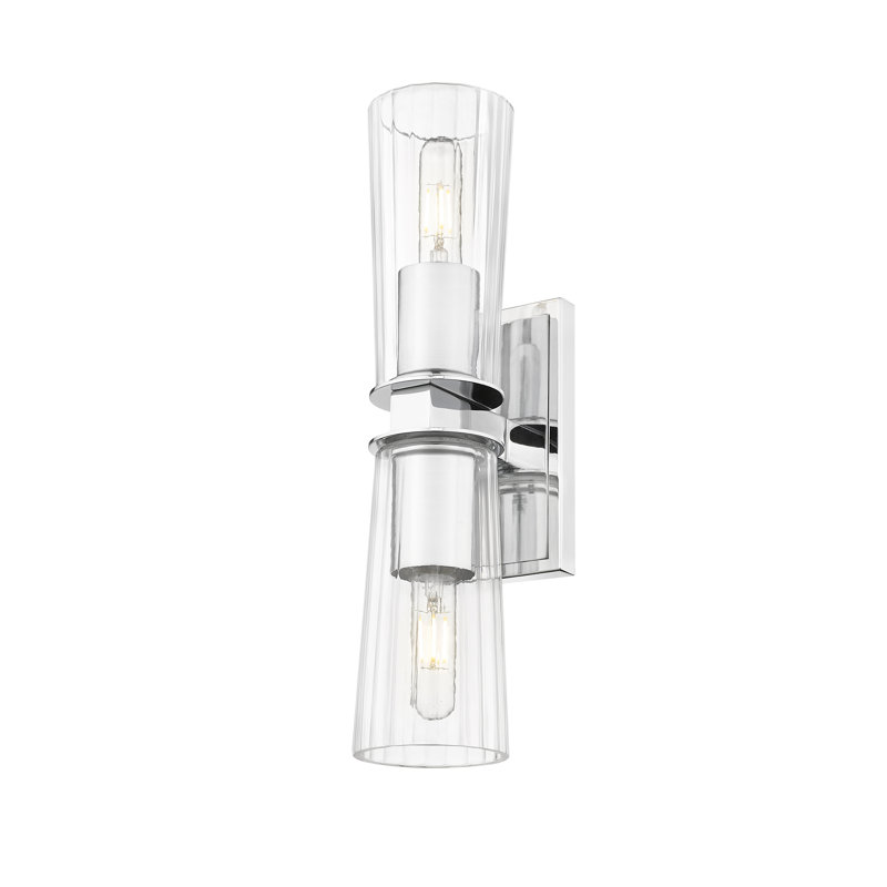 Esma 2 Light Wall Sconce, Chrome