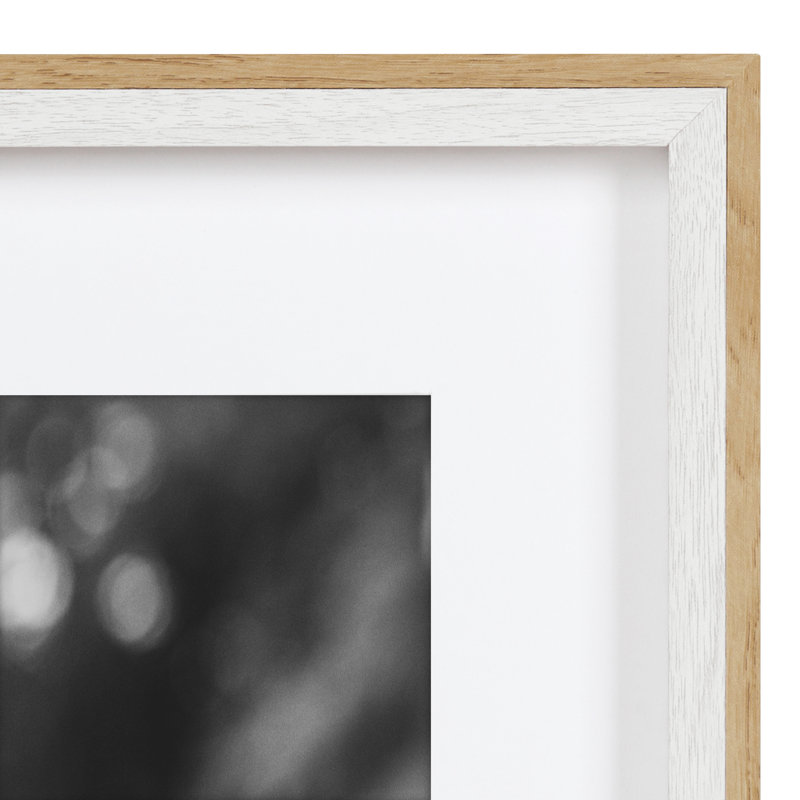 Emani Picture Frame - Set of 10 with Mat, White/Natural