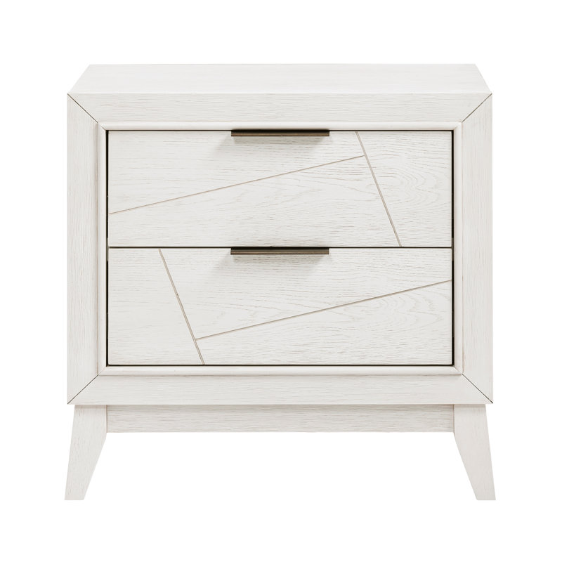 Table de chevet moderne blanc antique