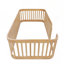 Structure de lit simple en bois avec clôture Wood-38426044-38426047