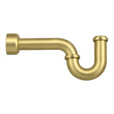 Strom Living P0097 P Trap with Escutcheon in Unlacquered Oil Rubbed Bronze