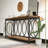 2-Tier Long Console Table Sofa Table Entryway Console with Storage Shelf